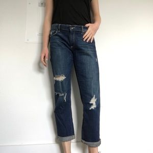 Distressed PAIGE Brigitte boyfriend jeans